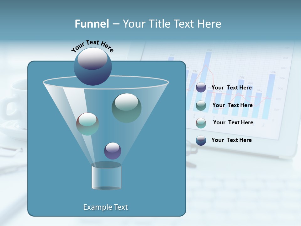 Wireless Cup Tablet PowerPoint Template