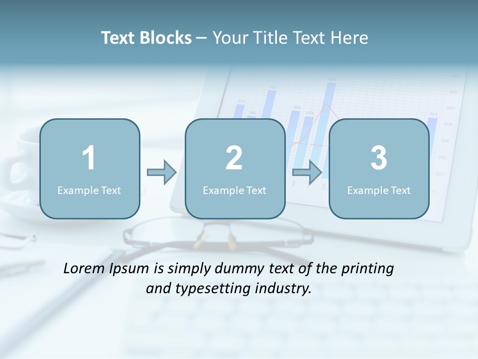 Wireless Cup Tablet PowerPoint Template