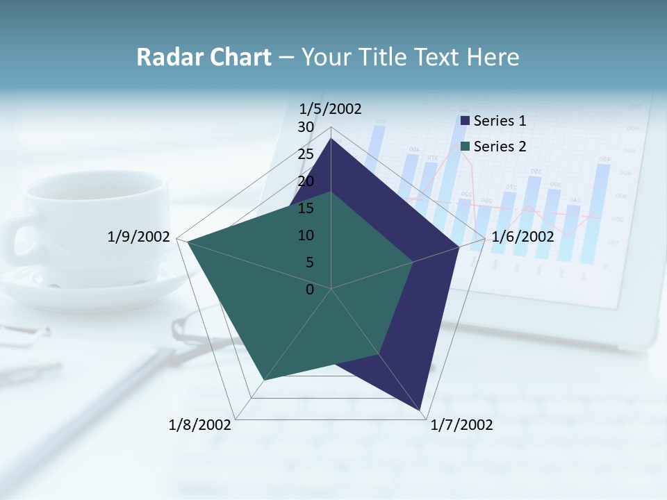 Wireless Cup Tablet PowerPoint Template