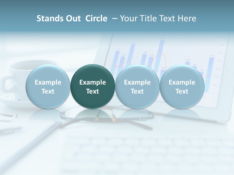 Wireless Cup Tablet PowerPoint Template