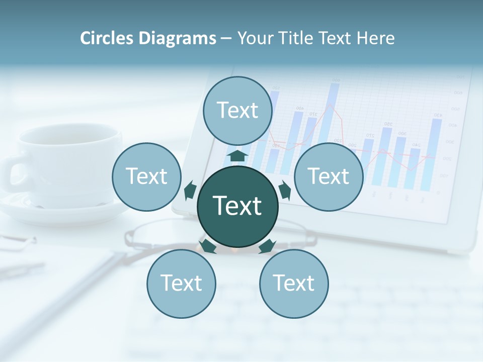 Wireless Cup Tablet PowerPoint Template