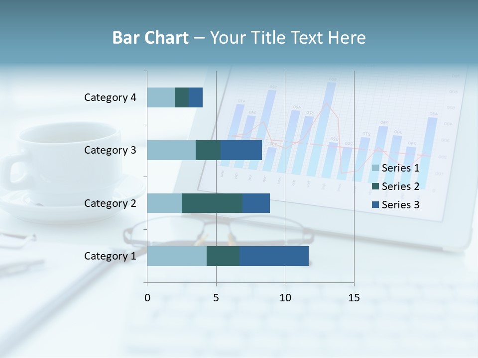 Wireless Cup Tablet PowerPoint Template