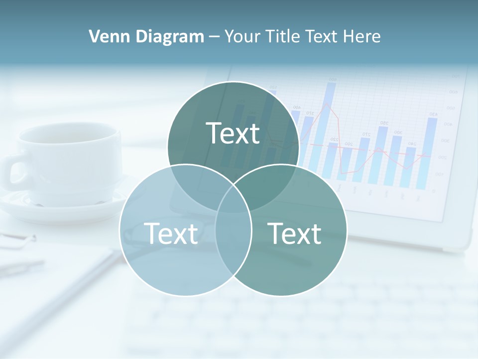 Wireless Cup Tablet PowerPoint Template