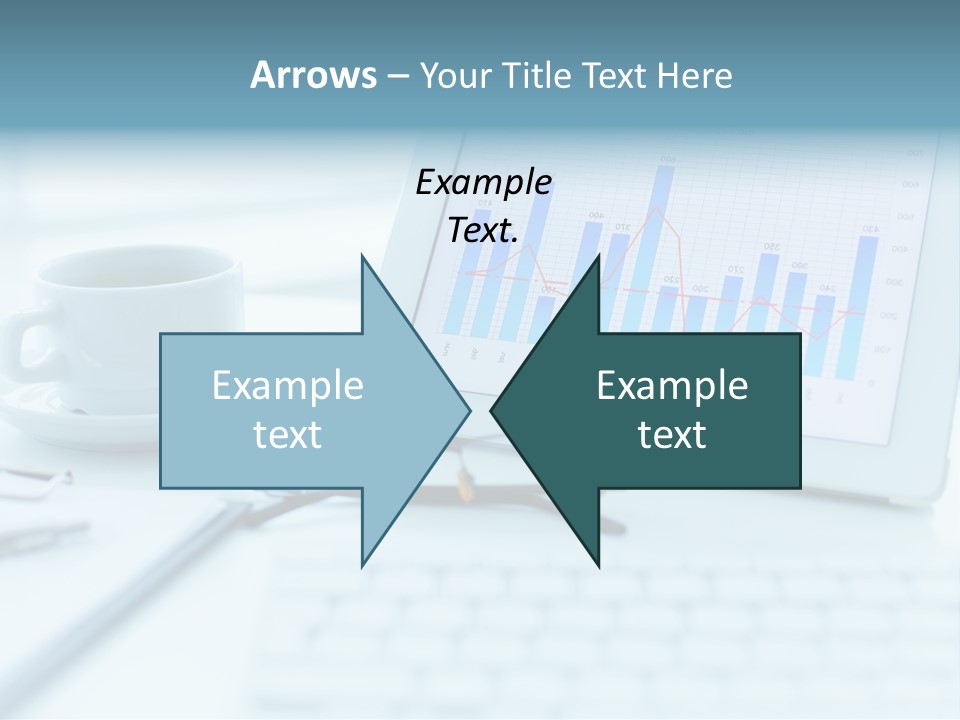 Wireless Cup Tablet PowerPoint Template