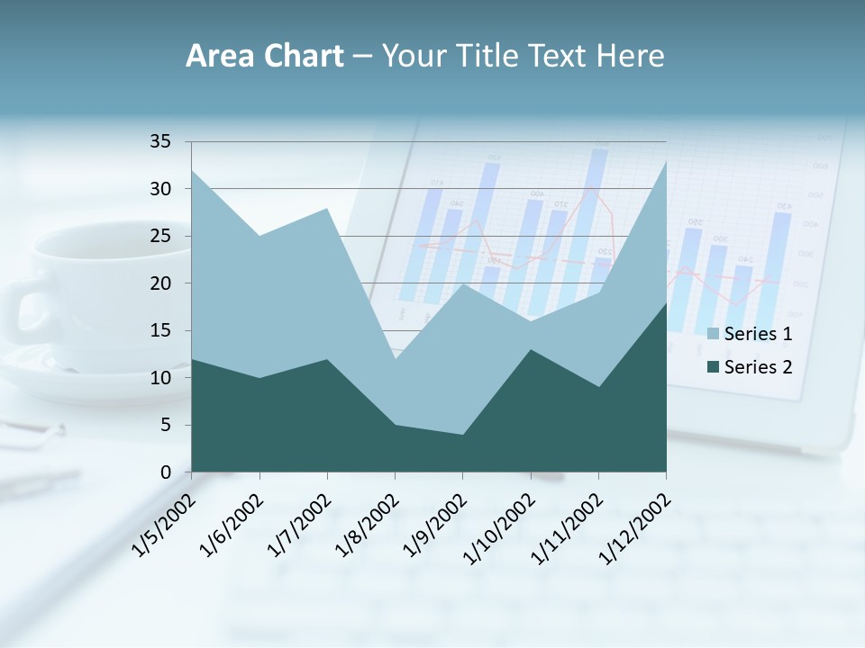 Wireless Cup Tablet PowerPoint Template