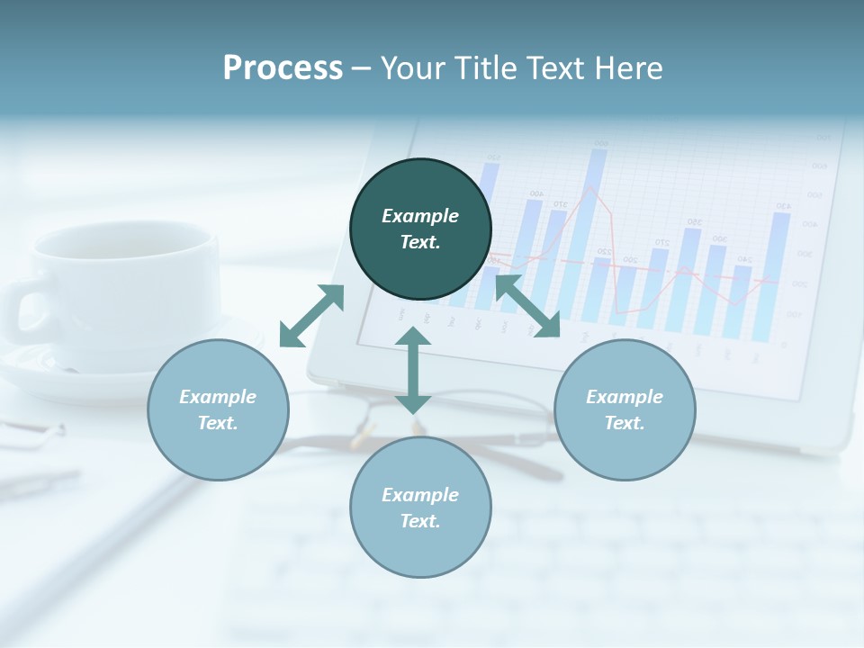 Wireless Cup Tablet PowerPoint Template