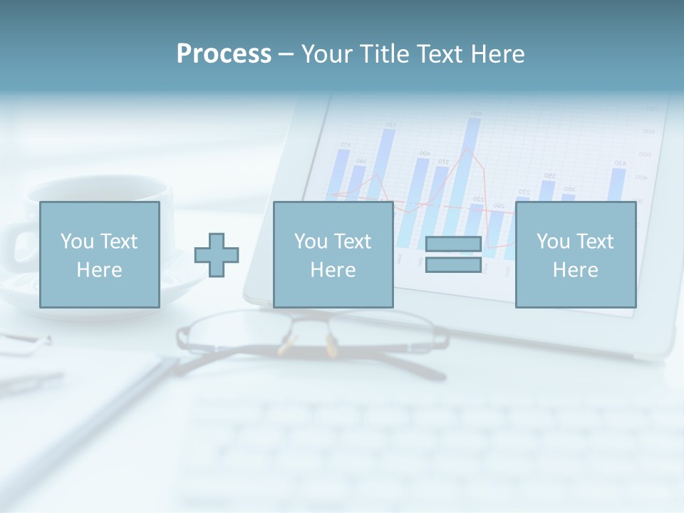 Wireless Cup Tablet PowerPoint Template