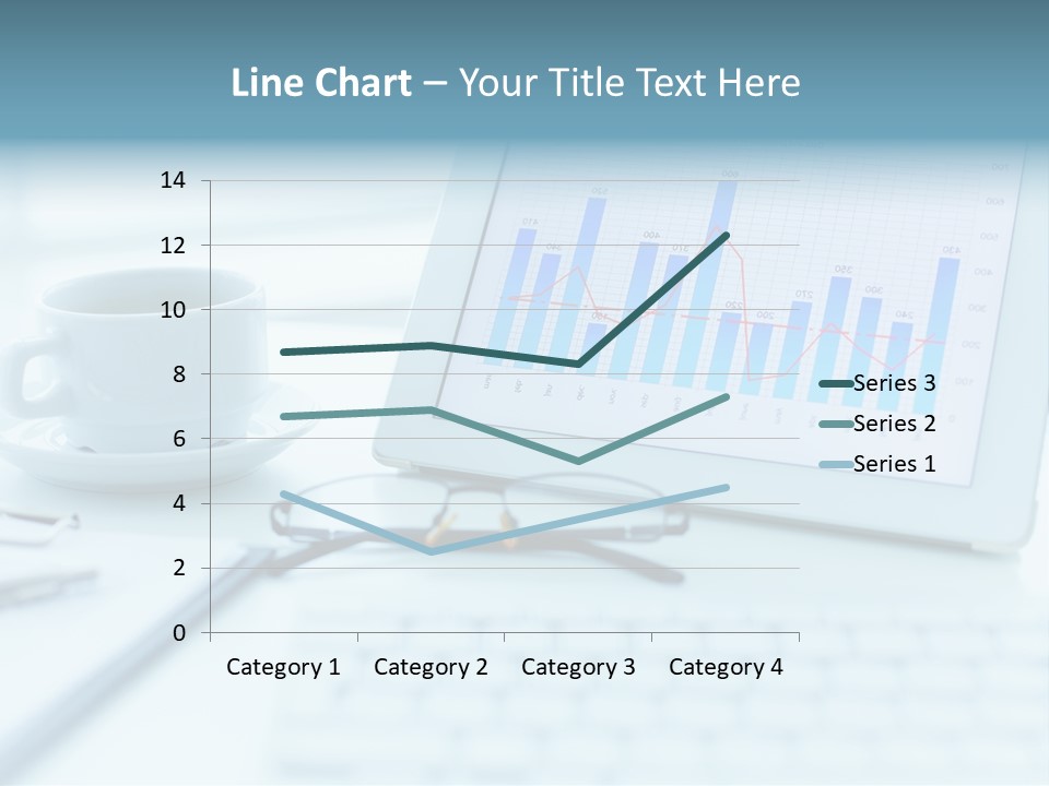 Wireless Cup Tablet PowerPoint Template