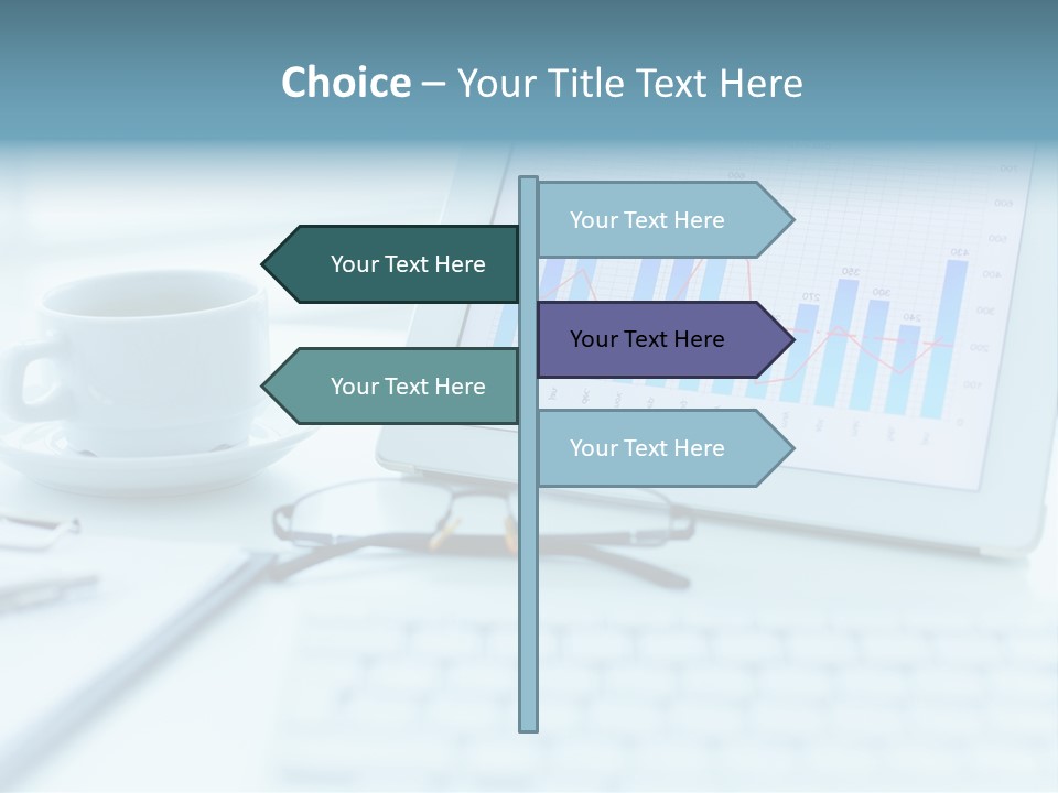 Wireless Cup Tablet PowerPoint Template
