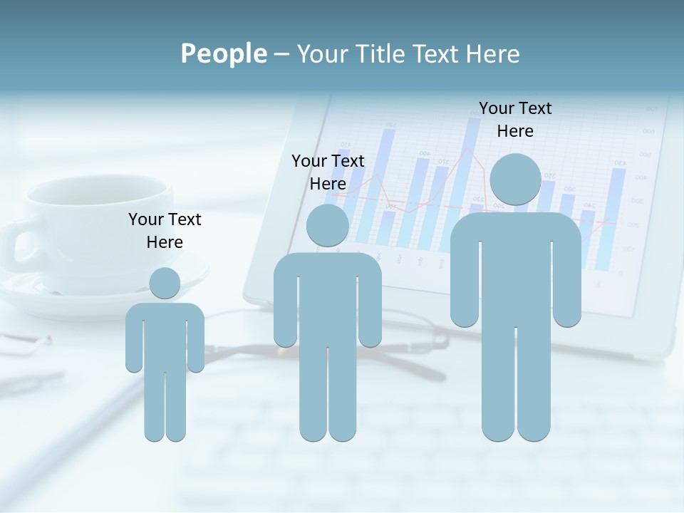Wireless Cup Tablet PowerPoint Template