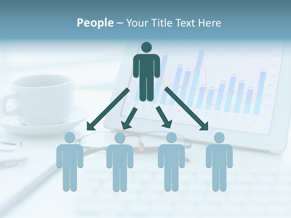 Wireless Cup Tablet PowerPoint Template