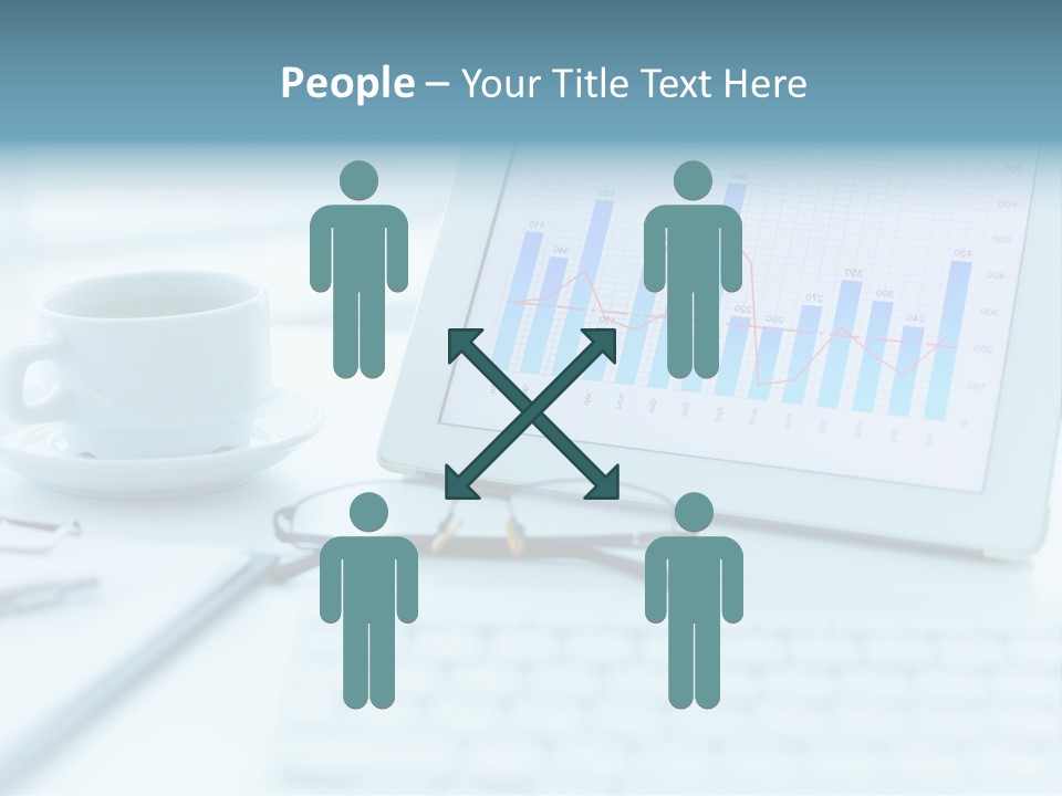 Wireless Cup Tablet PowerPoint Template