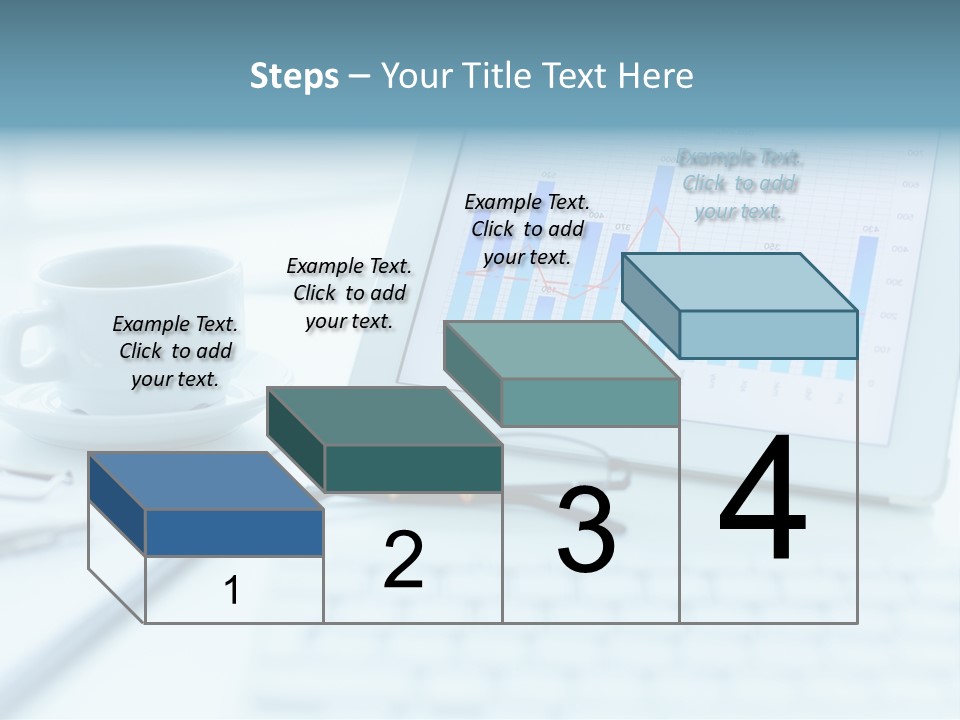 Wireless Cup Tablet PowerPoint Template