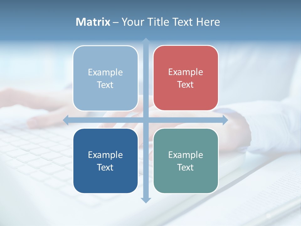 Unrecognizable Operator Hands PowerPoint Template