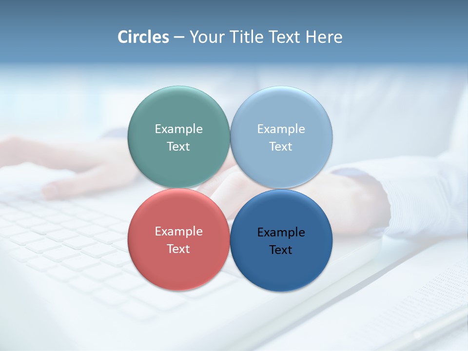 Unrecognizable Operator Hands PowerPoint Template
