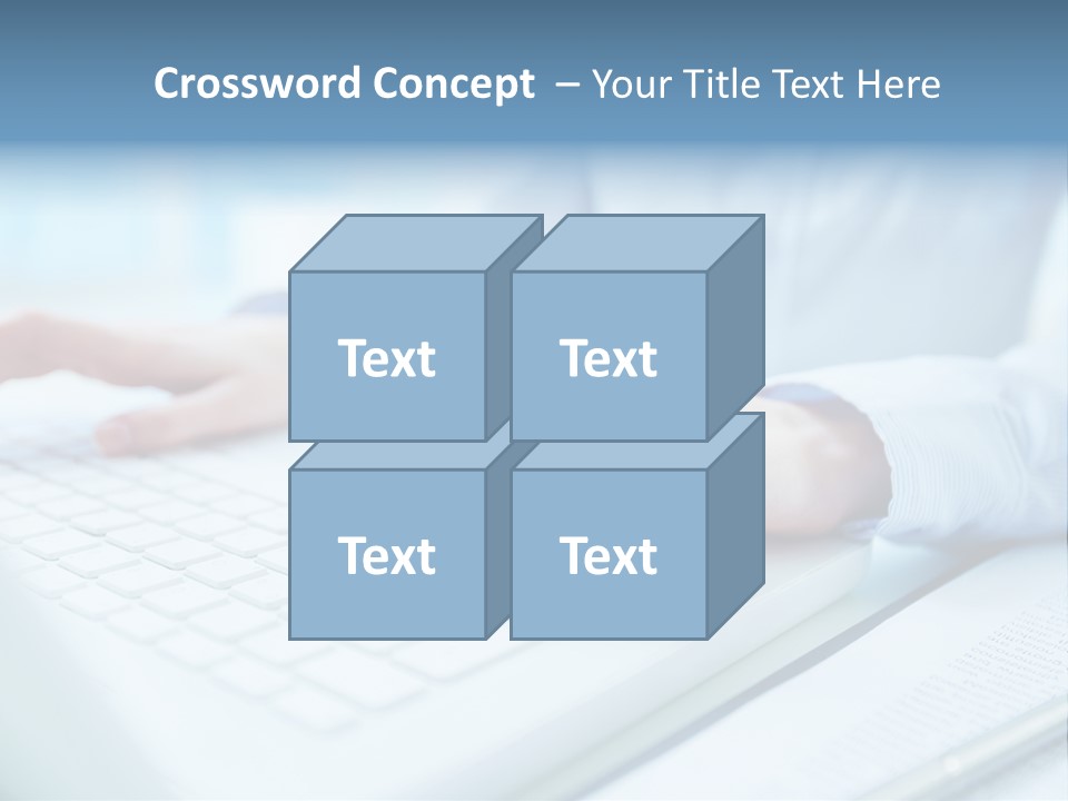 Unrecognizable Operator Hands PowerPoint Template