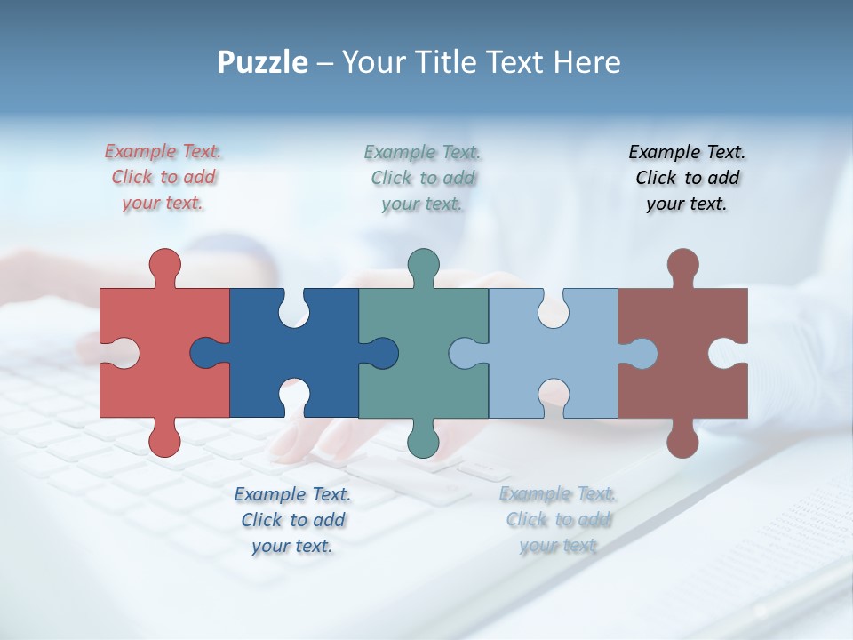 Unrecognizable Operator Hands PowerPoint Template