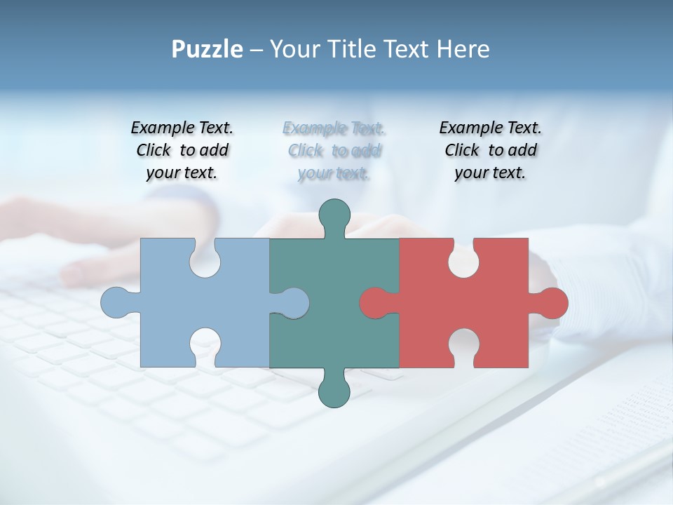 Unrecognizable Operator Hands PowerPoint Template