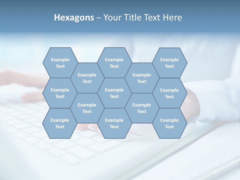 Unrecognizable Operator Hands PowerPoint Template