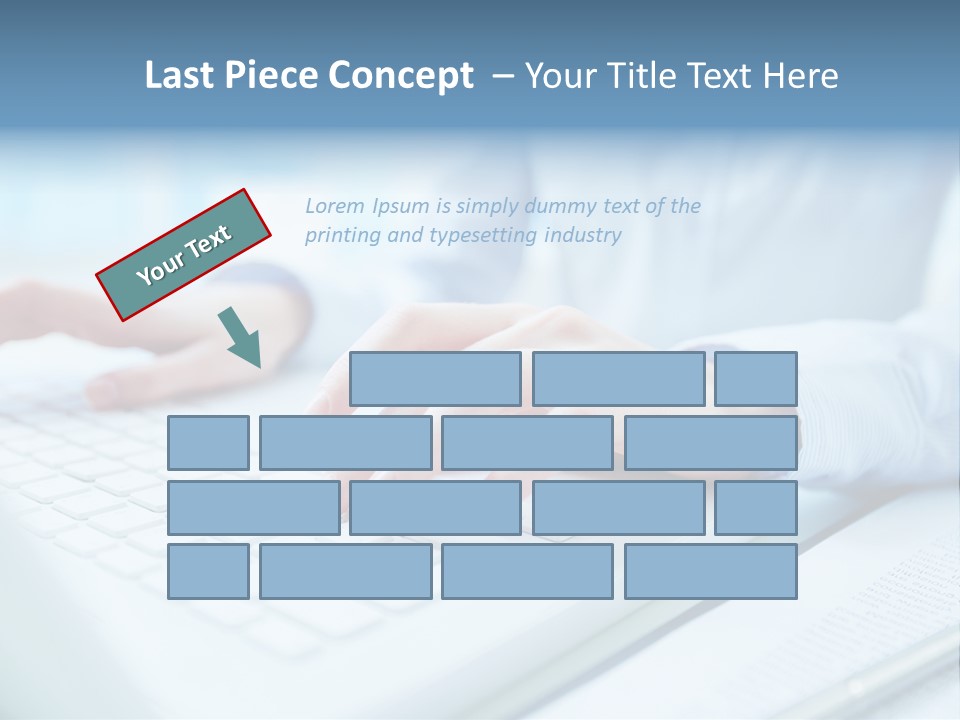 Unrecognizable Operator Hands PowerPoint Template