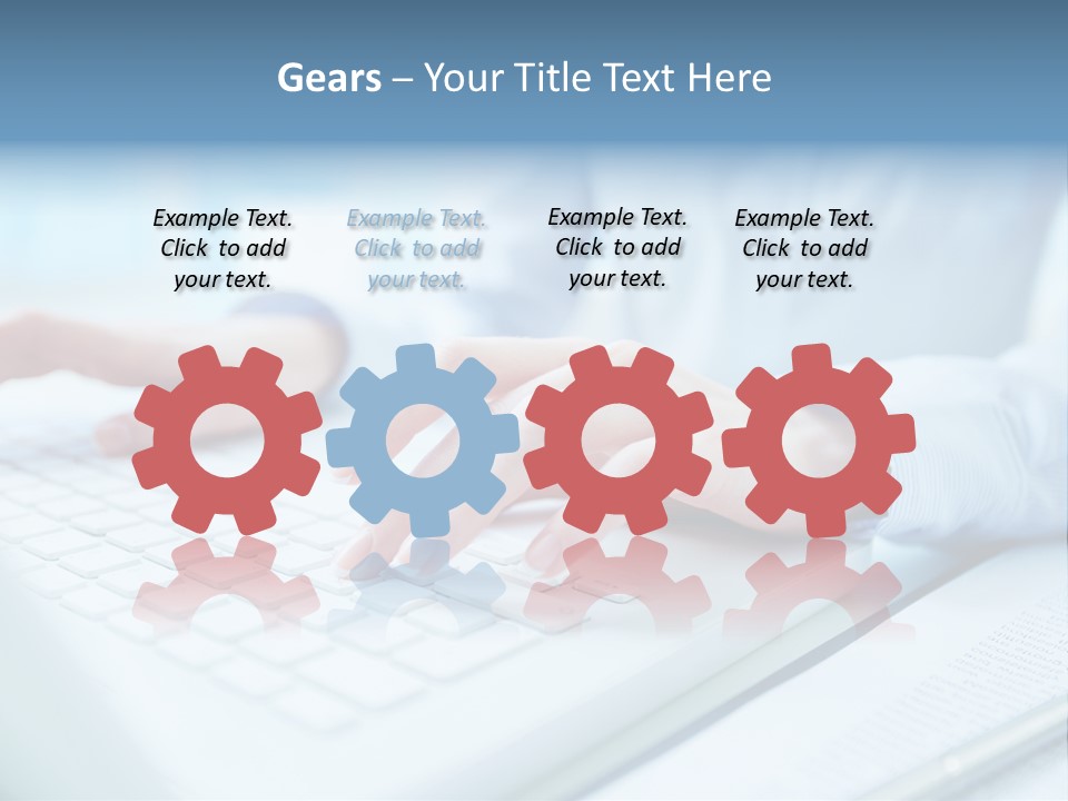 Unrecognizable Operator Hands PowerPoint Template