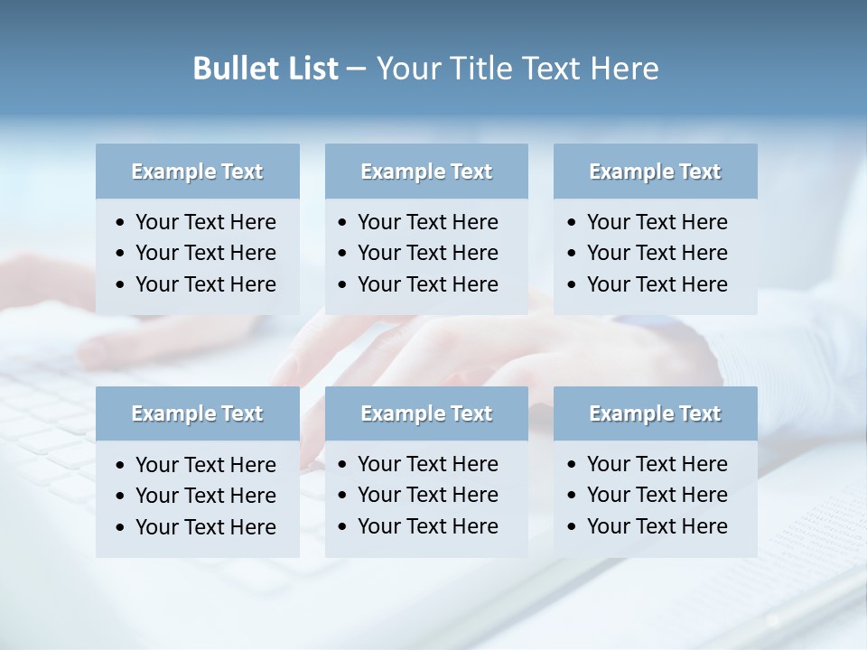 Unrecognizable Operator Hands PowerPoint Template