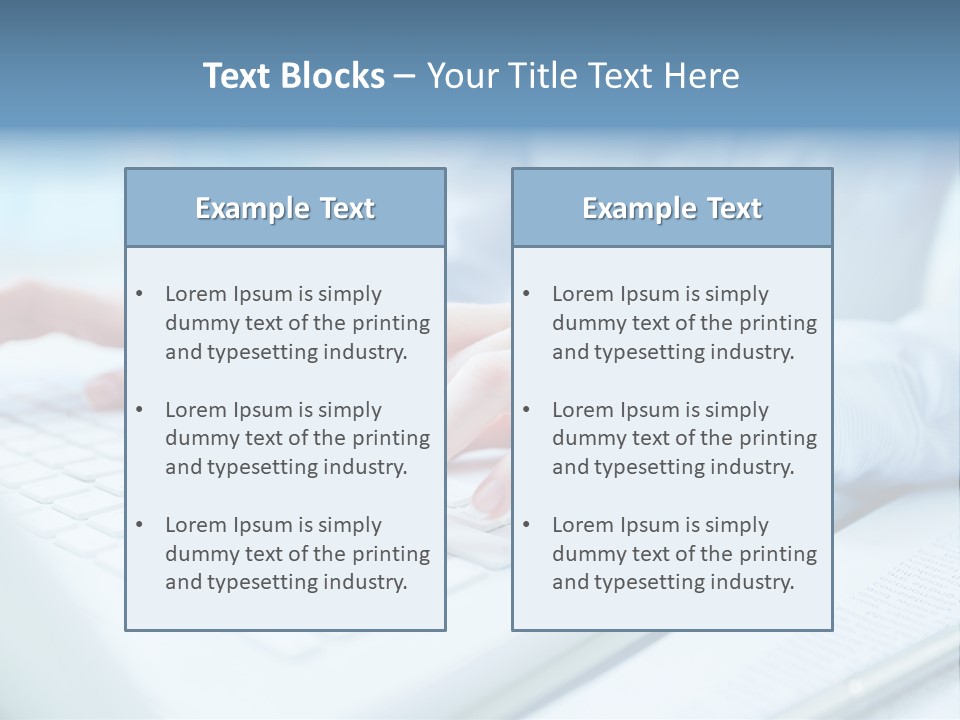 Unrecognizable Operator Hands PowerPoint Template