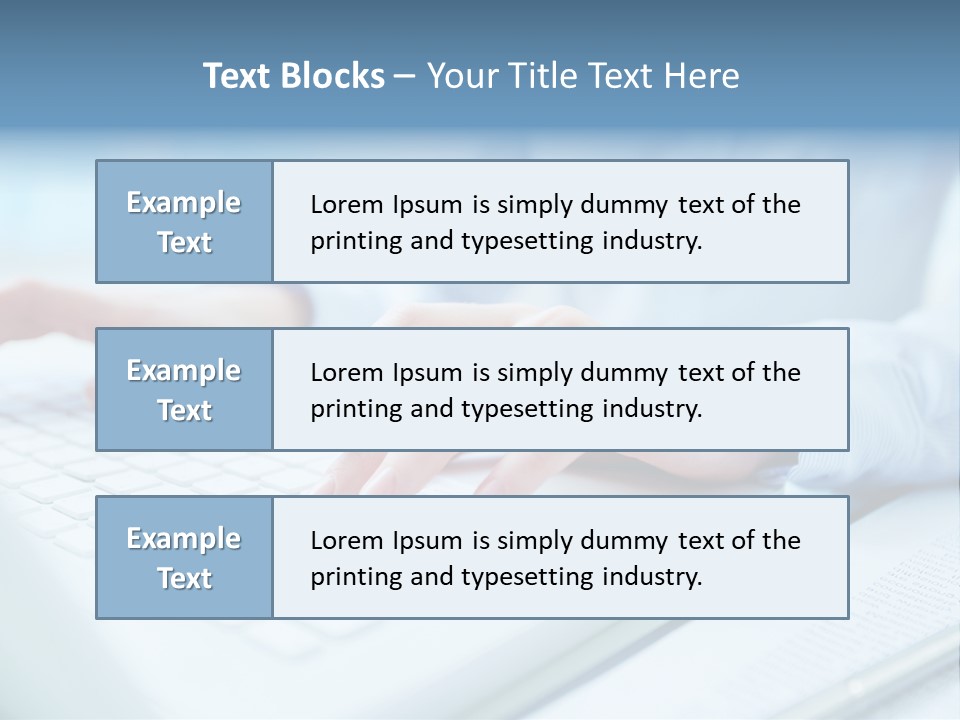 Unrecognizable Operator Hands PowerPoint Template