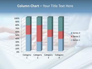 Unrecognizable Operator Hands PowerPoint Template