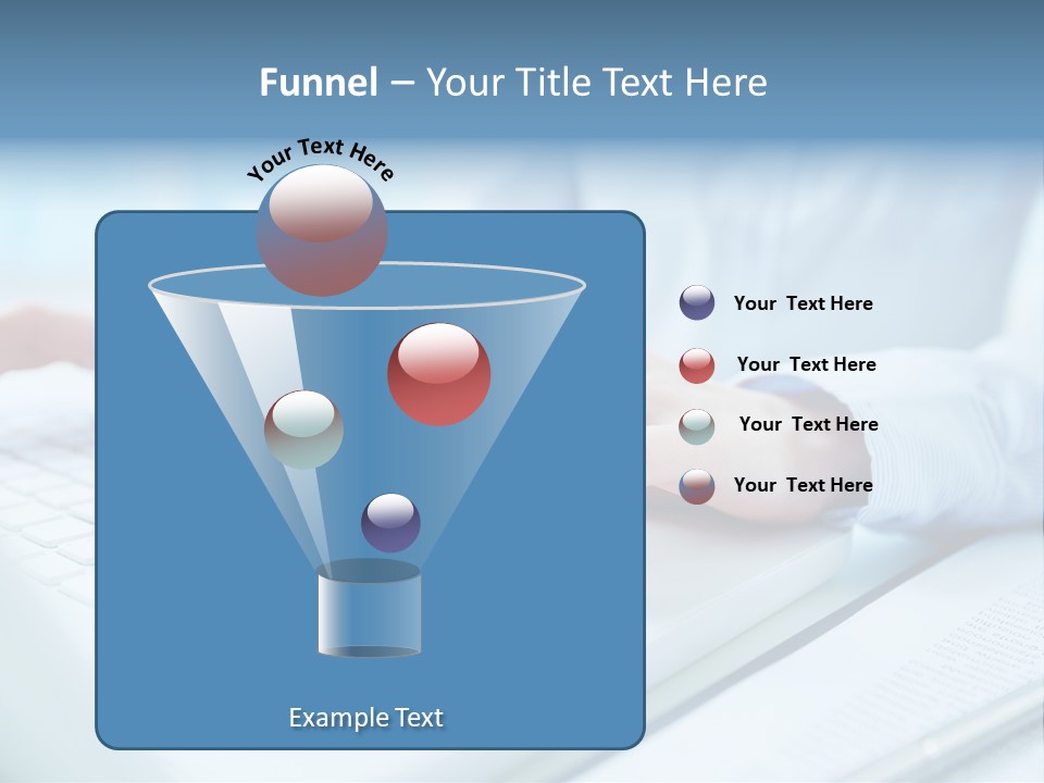 Unrecognizable Operator Hands PowerPoint Template