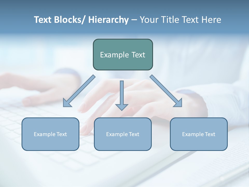 Unrecognizable Operator Hands PowerPoint Template