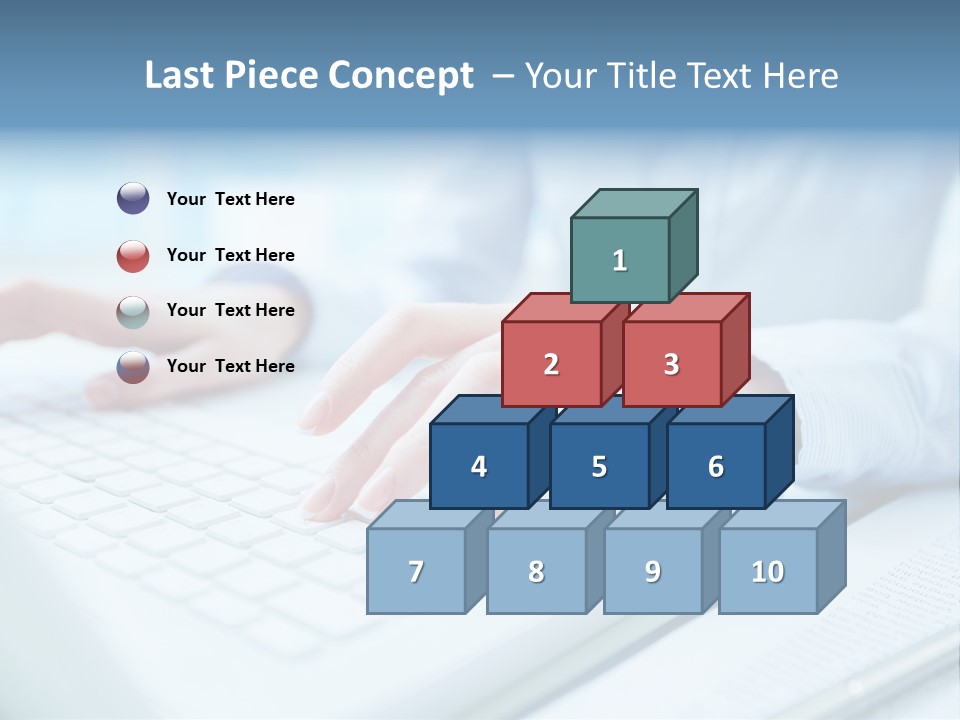 Unrecognizable Operator Hands PowerPoint Template