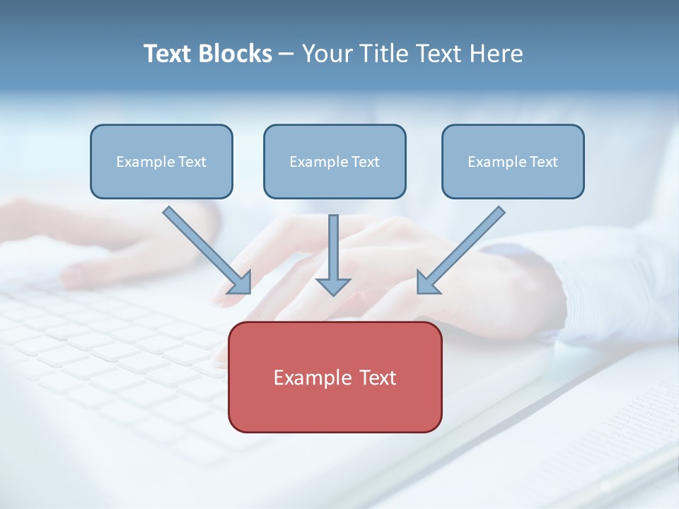 Unrecognizable Operator Hands PowerPoint Template
