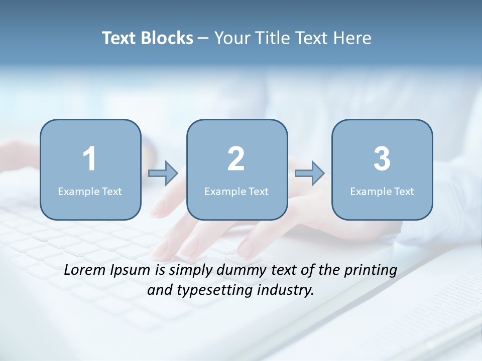 Unrecognizable Operator Hands PowerPoint Template