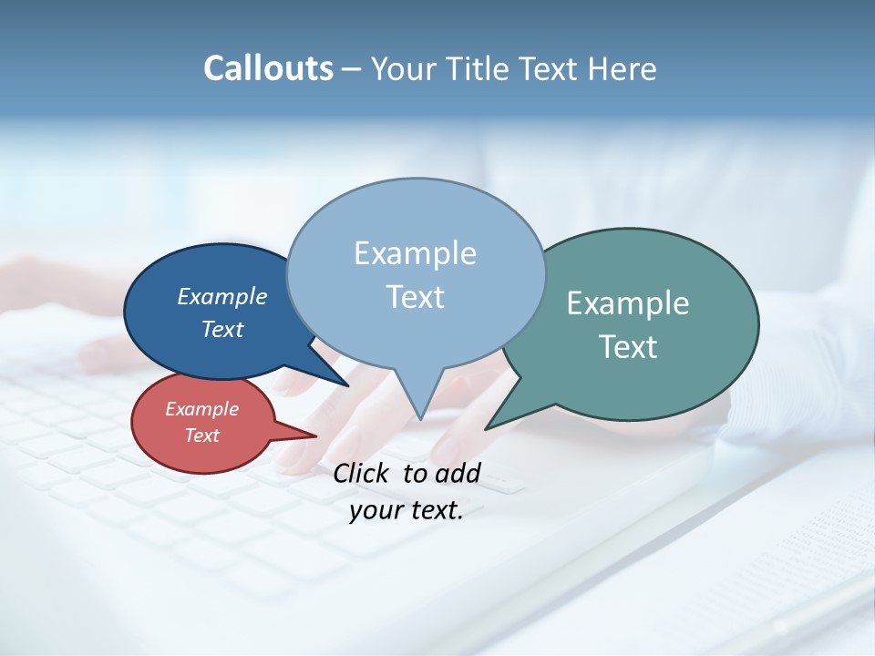 Unrecognizable Operator Hands PowerPoint Template