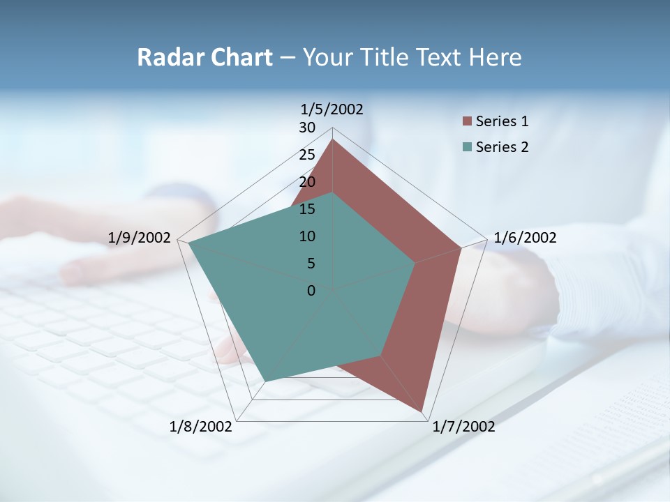 Unrecognizable Operator Hands PowerPoint Template