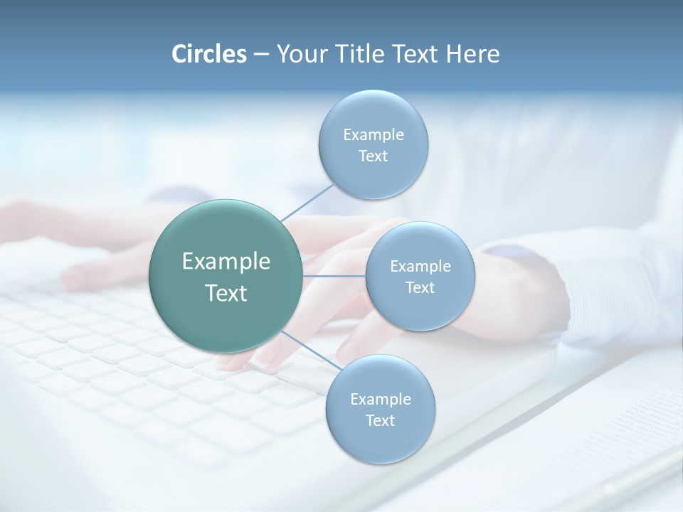 Unrecognizable Operator Hands PowerPoint Template