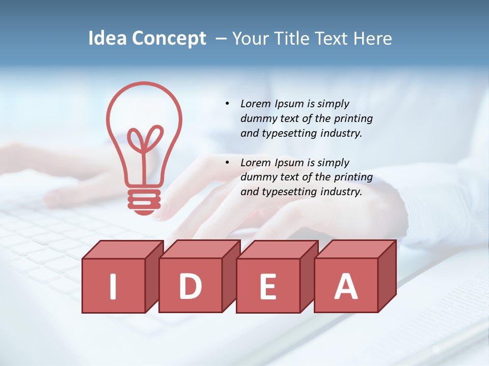 Unrecognizable Operator Hands PowerPoint Template