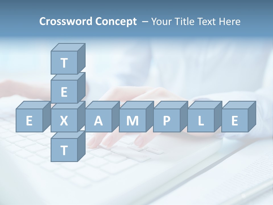 Unrecognizable Operator Hands PowerPoint Template