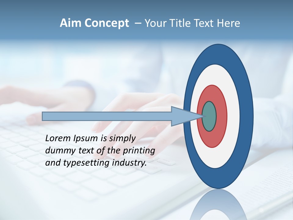 Unrecognizable Operator Hands PowerPoint Template