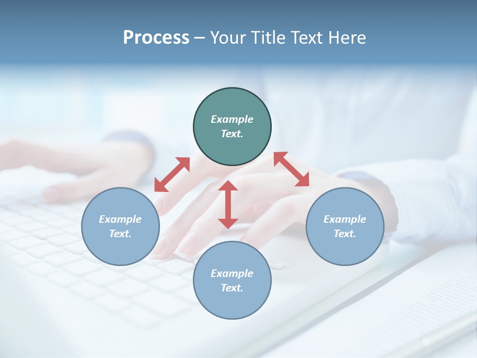 Unrecognizable Operator Hands PowerPoint Template
