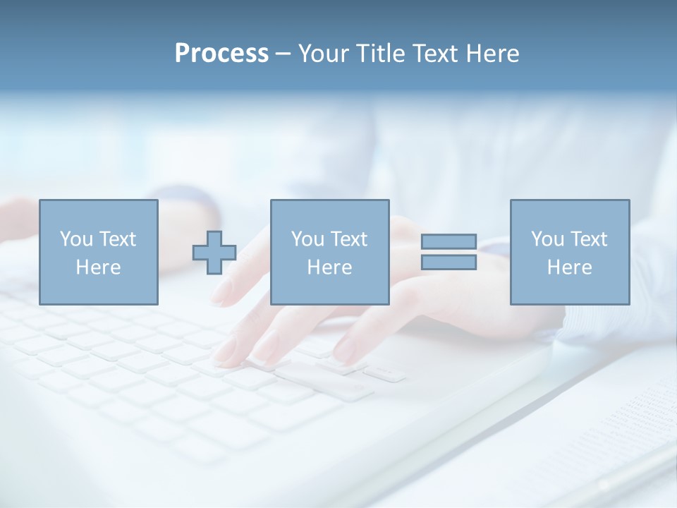 Unrecognizable Operator Hands PowerPoint Template