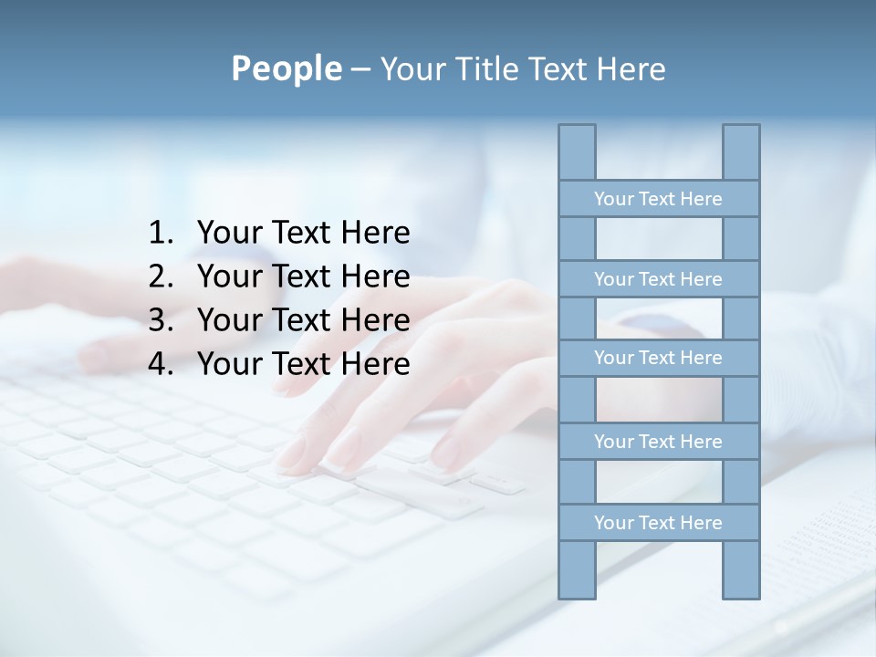 Unrecognizable Operator Hands PowerPoint Template