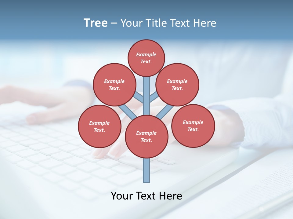Unrecognizable Operator Hands PowerPoint Template