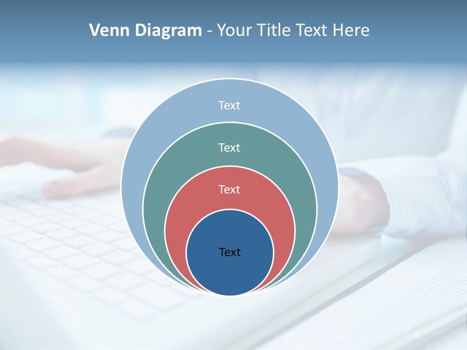 Unrecognizable Operator Hands PowerPoint Template