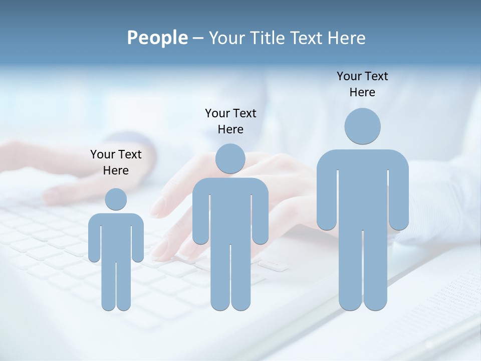 Unrecognizable Operator Hands PowerPoint Template