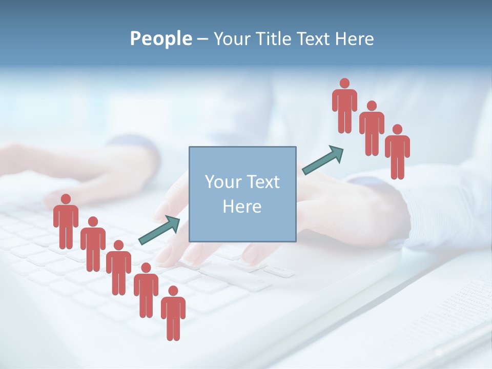 Unrecognizable Operator Hands PowerPoint Template