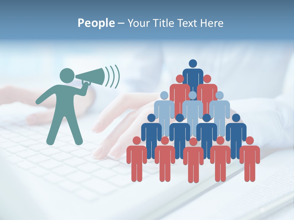 Unrecognizable Operator Hands PowerPoint Template