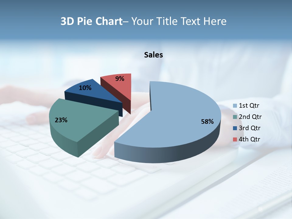Unrecognizable Operator Hands PowerPoint Template