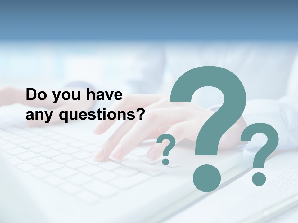 Unrecognizable Operator Hands PowerPoint Template